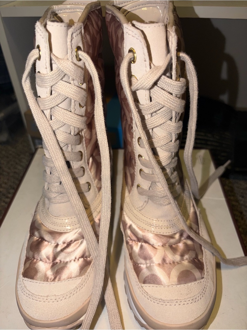 Coach Boots DOREAN Puffer Satin 8